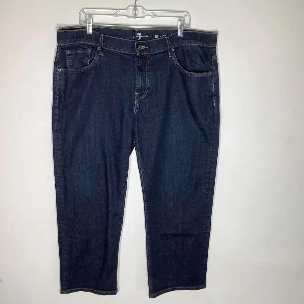 7 For All Mankind Mens Austyn Jeans‎ Blue Size 40 x 27.5
